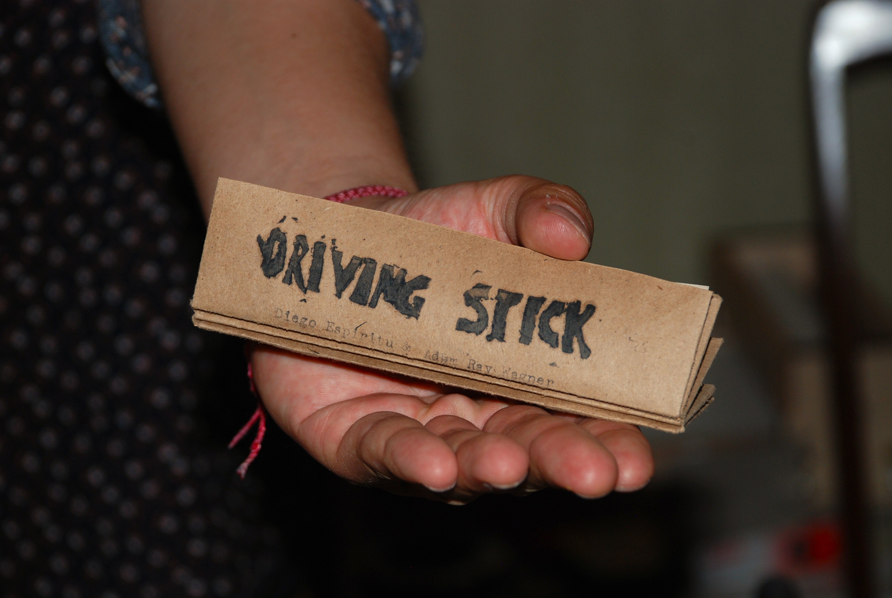Chapbook in Person's Hand